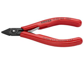 KNIPEX 125mm,精密用ニッパー(ワイヤーホールド・バネ付) EA535K-2B 1個