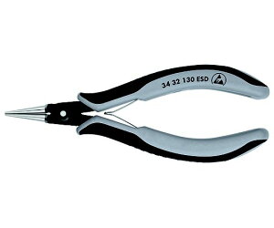 KNIPEX 精密用プライヤー(ESD/丸) 135mm EA537KV-3 1個