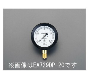 �G�X�R ���͌v G3/8/75mm/0-10MPa ���^ EA729DP-100 1��