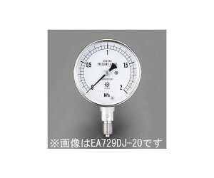 �G�X�R ���͌v(�X�e�����X��) G1/4"/60mm/0-0.6MPa EA729DJ-6 1��