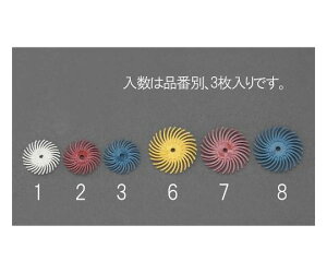 エスコ 19.1×1.6mm/#400特殊樹脂ディスク(3枚) EA819EE-8 1袋