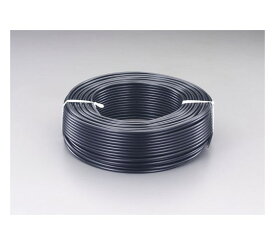 エスコ 同軸ケーブル(75Ω/黒)　7.4mm×20m EA940AR-52 1巻