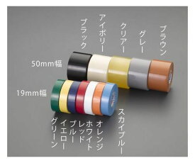 エスコ 19mm×20mビニールテープ(橙/10巻) EA944NX-9 1pk