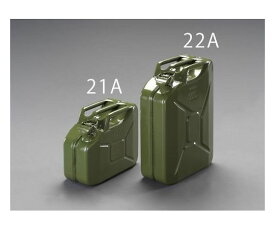 エスコ ガソリン携行缶（横型/OD色）　10L EA991HB-21A 1個