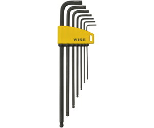 フジ矢 ブラックボールポイント六角棒レンチ 7本組 WLB330BN-7S(WISE) 1組