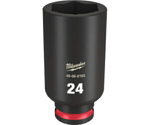 �~���E�H�[�L�[�c�[���E�W���p�� SHOCKWAVE IMPACT DUTY �f�B�[�v�C���p�N�g�\�P�b�g 3/8�C���`�i9.5mm�j�p 24mm 49-66-6165 1��