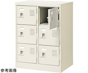 三島精器 扉付 シューズボックス 鍵付 2列3段(6人用) BST2-3WKN 1台