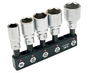 �x�X�g�c�[�� KOSEI 5pcs.�V���[�g�\�P�b�g�r�b�g �v���X�`�b�N�z���_�[�t SB-5 1��