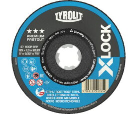 TYROLIT X-LOCK オフセット砥石 プレミアムタイプ 125mm 34428041 1枚
