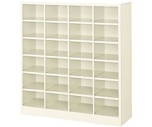 三島精器 オープンシューズボックス 4列6段(24人用) BS-24NH4SN 1台