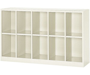 三島精器 シューズボックス オープンロッカー 5列2段(10人用) BR5-2N 1台