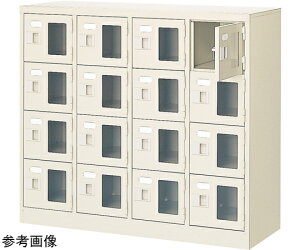 三島精器 扉付 シューズボックス 鍵無 4列4段(16人用) BST4-4WMXN 1台