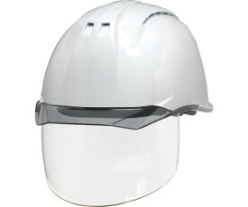 DICプラスチック 透明バイザーヘルメット（シールド面付）　AA11EVO-CSW　KP　白/スモーク AA11EVO-CSW-HA6-KP-W/S 1個