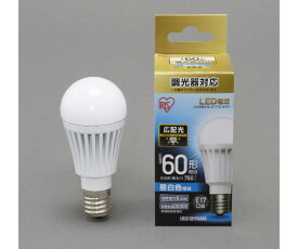 アイリスオーヤマ LED電球　広配光　調光　60形相当　昼白色 LDA8N-G-E17/D-6V3 1箱