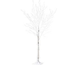 アズワン ツインクルLEDライトブランチツリー ホワイト 白樺風 高さ120cm 37-16-9-2 1個