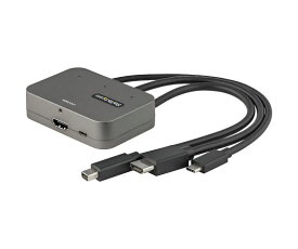 StarTech.com 3in1 HDMIマルチ変換アダプタ/3入力（USB-C、Mini DisplayPort、HDMI）- 1出力（HDMI）/会議室ディスプレイアダプタ 1個 CDPHDMDP2HD