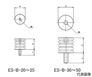 �J���_�f���L ES�X�y�[�T�[ ��R�� �{���g�E�i�b�g�^�C�v 1�� ES-B-20-6-VO