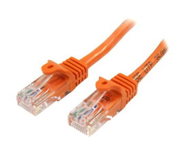 StarTech.com カテゴリー5e LANケーブル 10m オレンジ ツメ折れ防止RJ45コネクタ 1個 45PAT10MOR