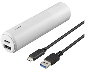 BUFFALO ���o�C���o�b�e���[ 5000mAh USB Type-C�Ή� 2�|�[�g �z���C�g 1�� BSMPB5010C2WH