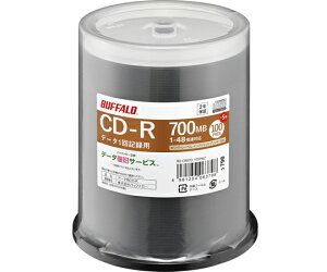 BUFFALO wfBA CD-R PCf[^p 700MB @l`l 100+5 1 RO-CR07D-105PWZ