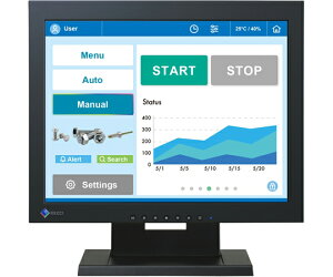 EIZO 38cmi15.0j^^b`plJ[tj^[ DuraVision FDX1502T-T ubN 1 FDX1502T-TBK