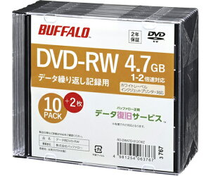BUFFALO wfBA DVD-RW PCf[^p 4.7GB @l`l 10+2 1 RO-DW47D-012CWZ