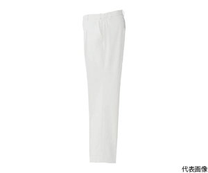 アイトス メンズ脇シャーリングパンツ ホワイト S 1着 861361-001-S