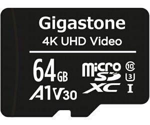 Gigastone A1V30�N���X microSD�J�[�h 64GB 1�� GJMX-64GV3A1