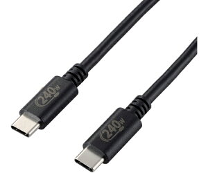 GR USB2.0P[u C-C^Cv Fؕi USB Power DeliveryΉ 240W 2.0m ubN 1{ U2C-CCPE20NBK