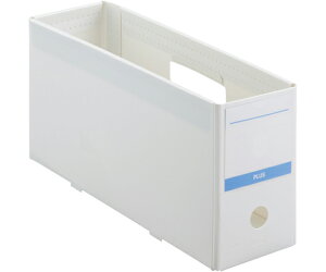 プラス 抗菌PPボックスファイルハーフ A4-E ホワイト 1冊 FL-201AB-H