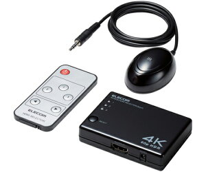 GR HDMIؑ֊ 4K60HzΉ 3|[g 3́iHDMIjE1óiHDMIj ^R^Cv pRt pACA_v^[t ubN 1 DH-SW4KA31BK