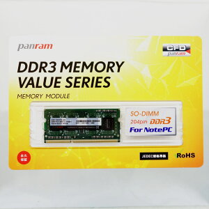 CFD CFD Panram DDR3-1600 m[gp 204pin SO-DIMM 4GBx1 1 D3N1600PS-4G