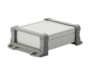 タカチ電機工業 フランジ足付アルミケース EMCシールドタイプ シルバー/グレー 1台 EXEF9-6-10SG【大型商品の為代引不可】