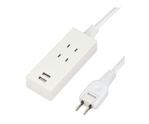 ���U���R�[�|���[�V���� SMART�@TAP�@2AC�@2USB�@2.1A�@1.5m�@�z���C�g 1�� Y024015WH2U