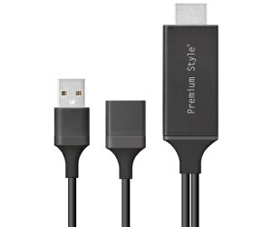 PGA iPhone/iPad�p�@HDMI�~���[�����O�P�[�u���@�u���b�N 1�� PG-IPTV01BK