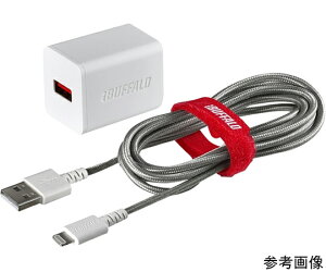 BUFFALO 2.4A USB}[d AutoPowerSelect@\ LightningP[ut 1.5m zCg 1 BSMPA2404LC1WH
