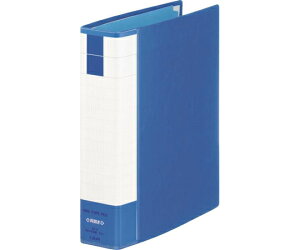 ライオン事務器 パイプ式ファイル両開き〈環境〉 ブルー 1冊 No.745RK