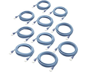 �G���R�� LAN�P�[�u�� CAT5e���� EU RoHS�w�ߏ��� �ܐ܂�h�~ �ȈՃp�b�P�[�W�d�l 3m �u���[ 10�Z�b�g 1�Z�b�g(10��) LD-CTT/BU3/RS1