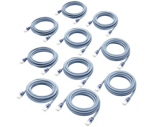 �G���R�� LAN�P�[�u�� CAT6���� EU RoHS�w�ߏ��� �ܐ܂�h�~ �ȈՃp�b�P�[�W�d�l 3m �u���[ 10�Z�b�g 1�Z�b�g(10��) LD-GPT/BU3/RS1
