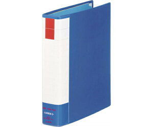 ライオン事務器 パイプ式ファイル両開き〈環境〉 ブルー 1冊 No.735RK
