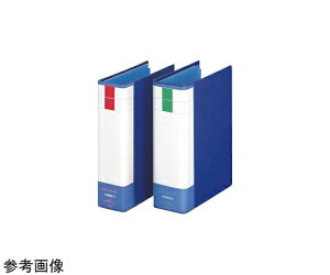 ライオン事務器 パイプ式ファイル両開き〈環境〉 ブルー 1冊 No.765RK