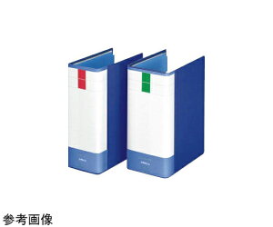 ライオン事務器 パイプ式ファイル両開き〈環境〉 ブルー 1冊 No.7105RK