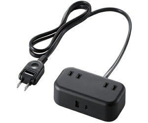 GR USB^bv USB Type-C×1iő20WjUSB-A×1iő12Wjőo20W AC×2 1.0m ubN 1 T-U04-2210BK