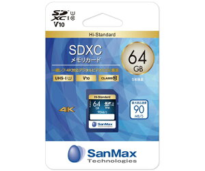 SanMax Technologies SDXC[J[hiHi-StandardO[hj 64GB 1 SSH64AV