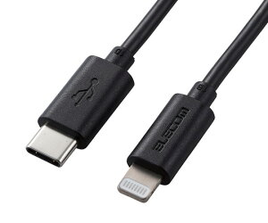 �G���R�� USB-C to Lightning�P�[�u��(�X�^���_�[�h)�@1.0m�@�u���b�N 1�{ MPA-CL10BK