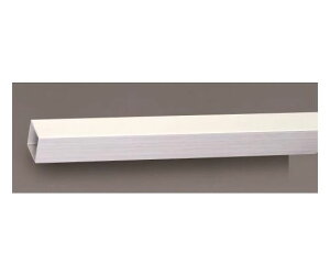 エスコ 30x30mmx2m アルミ角パイプ(シルバー/2本) 1セット(2本入) EA440HE-30