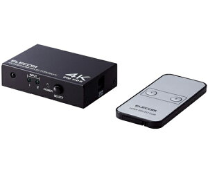 GR HDMIؑ֊ 4K60PΉ 2|[g 21o pRt ubN 1 DH-SW4KP21BK