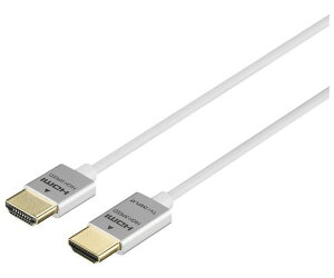 BUFFALO HDMI�P�[�u���@�X�����^�C�v�@3m�@�z���C�g 1�� BSHD3S30WH