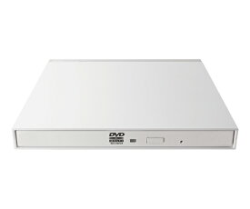 ロジテック DVDドライブ　USB2.0　薄型　ホワイト 1個 LDR-PMK8U2LWH