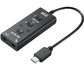 サンワサプライ USBオーディオ変換アダプタ　TypeC 1個 MM-ADUSBTC1